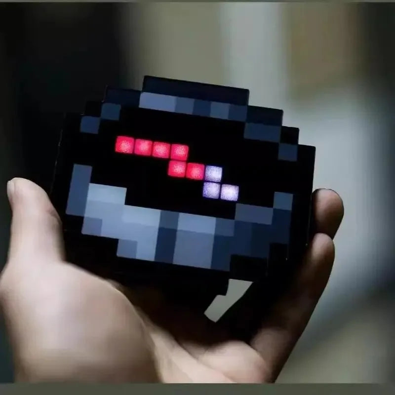 3D Printed Game Magnetic Pixel Compass Keychain